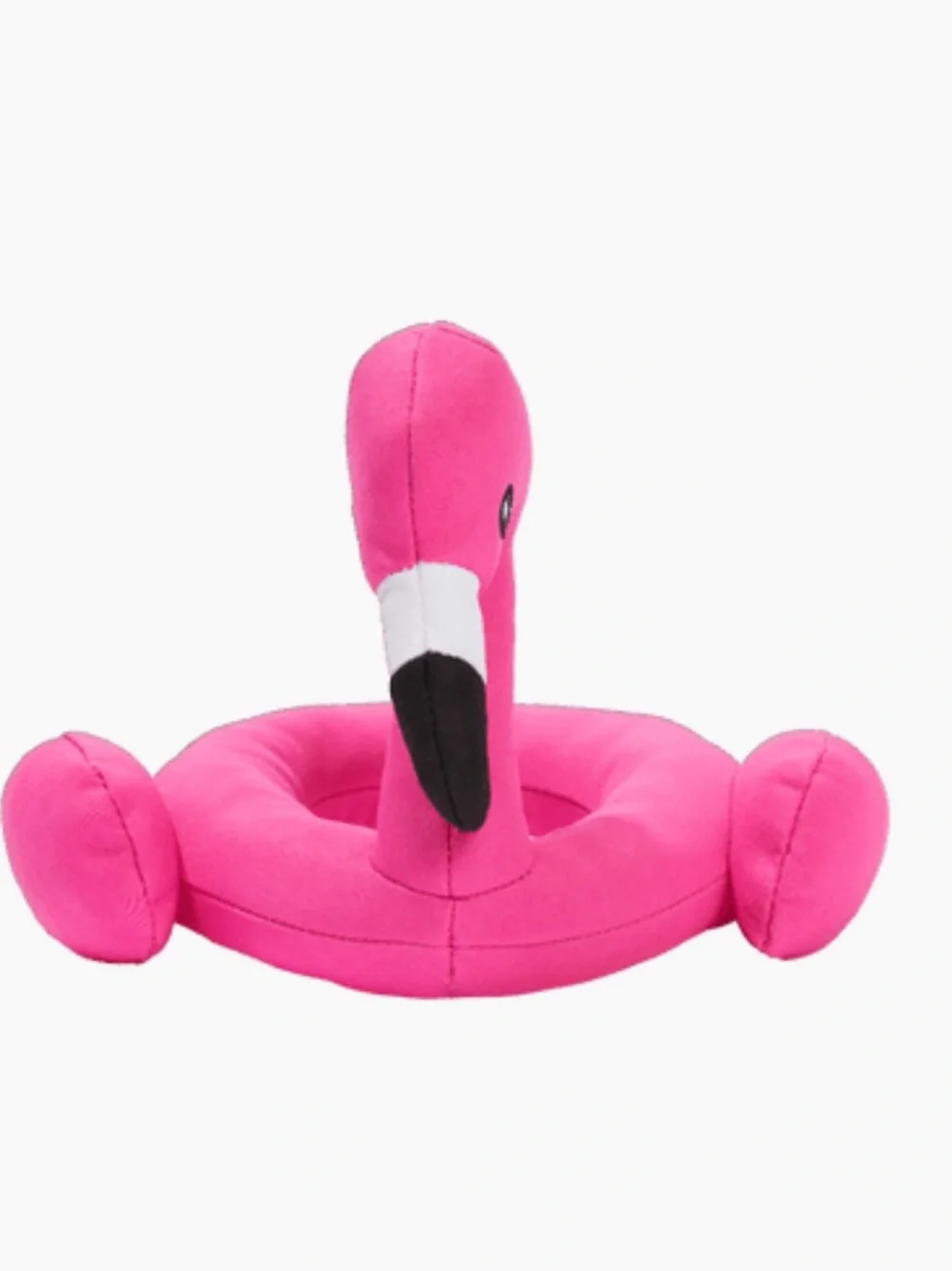 Pink Flamingo Ring Dog Toy S/M Squeaky Bird